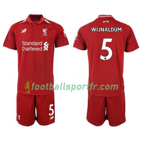 Tenue Liverpool WIJNALDUM 5 Enfant Domicile 2018-2019 Maillot de Foot Tenue Liverpool WIJNALDUM 5 Enfant Domicile 2018-2019 Maillot de Foot